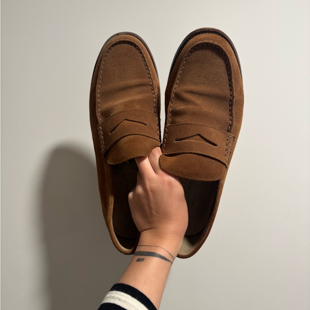 Banana Republic Factory Tan Suede Loafers